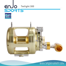 Angler Select Twilight Sea Fishing Aluminium 8+1 Bearing Sound Alarm Trolling Fishing Reel (Twilight 300)